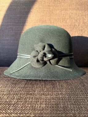 Classic Wool Cloche Hat. Made in Italy